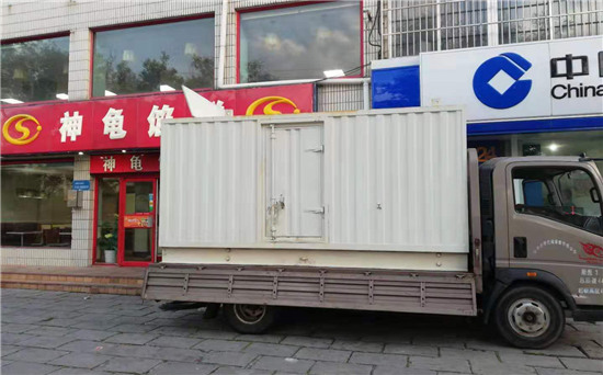 旬邑出租发电机施工案例